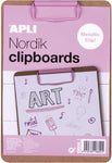 APLI CLIPBOARDS, CLIPBOARD TABLA CLIP A5 ROSA PASTEL