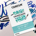 CANSON GRADUATE BLOC LETTERING Y ROTULADORES 180 g/m2 A4