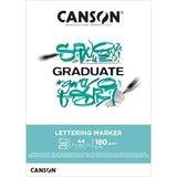 CANSON GRADUATE BLOC LETTERING Y ROTULADORES 180 g/m2 A4
