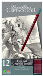 CRETACOLOR POCKET SET LAPICES DE GRAFITO FINE ART, 12 PZS.